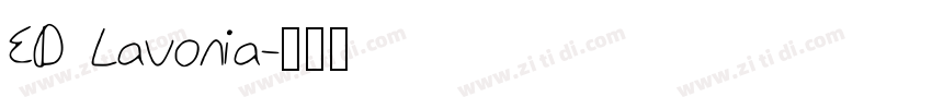 ED Lavonia字体转换